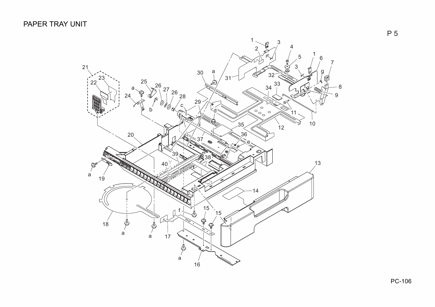 Konica-Minolta Options PC-106 A09300A Parts Manual-5